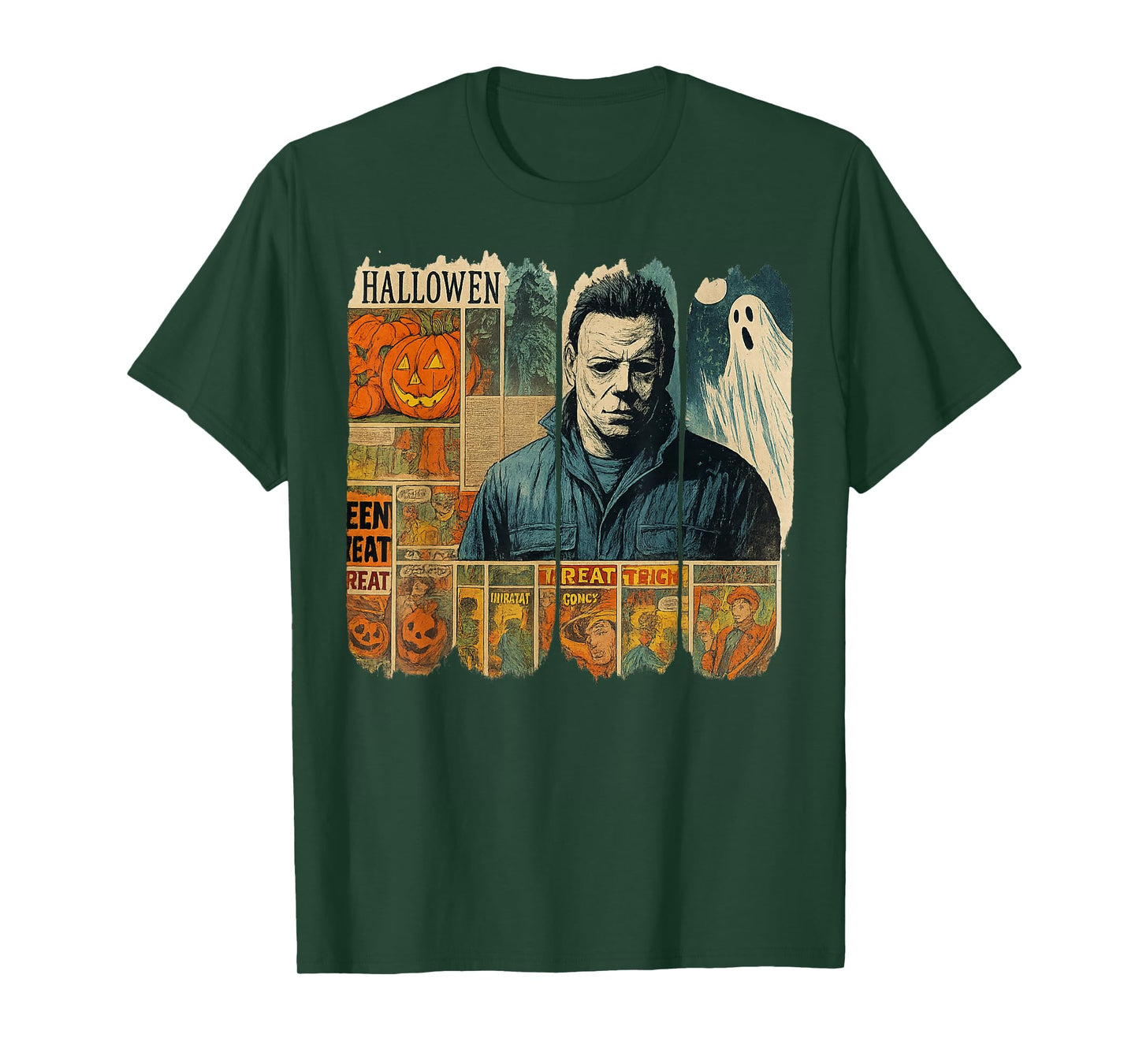Spooky Season Halloween The Monster Frankenstein Vintage T-Shirt
