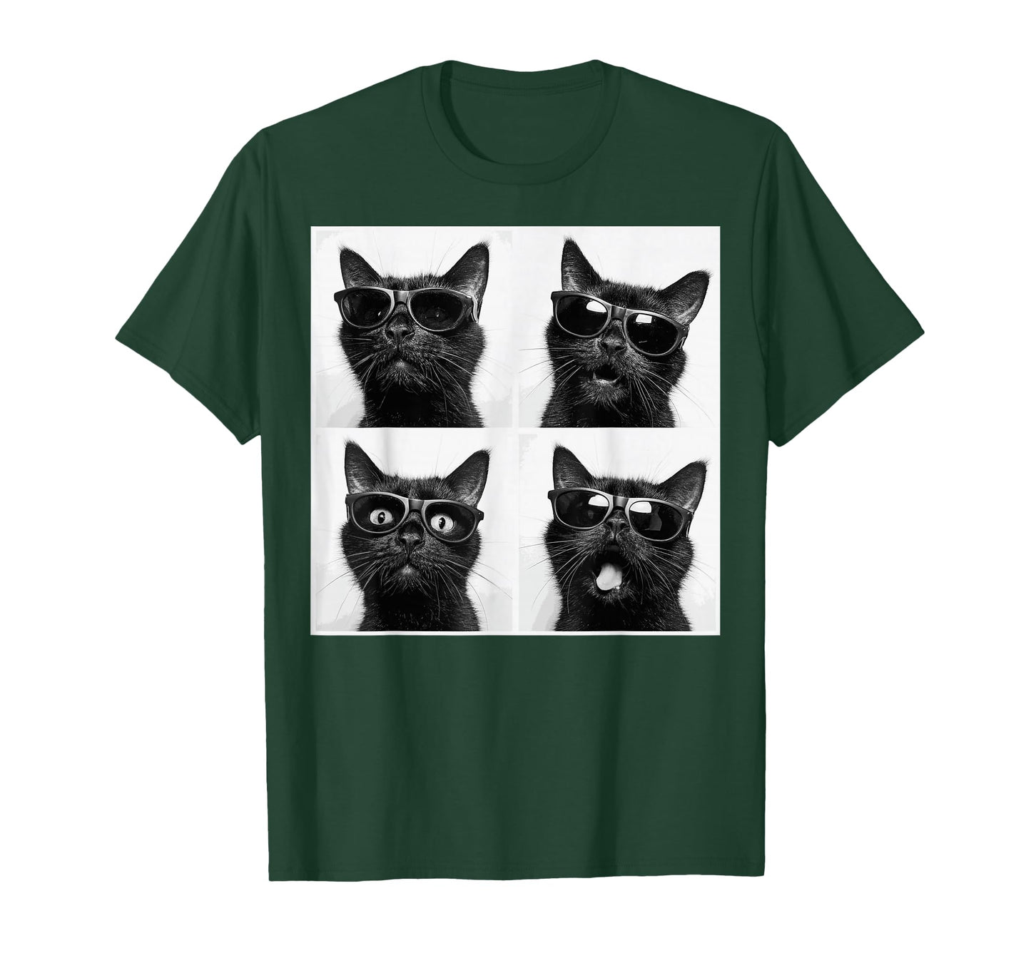 Funny Graphic Cat Photobooth Selfie Funny T-Shirt
