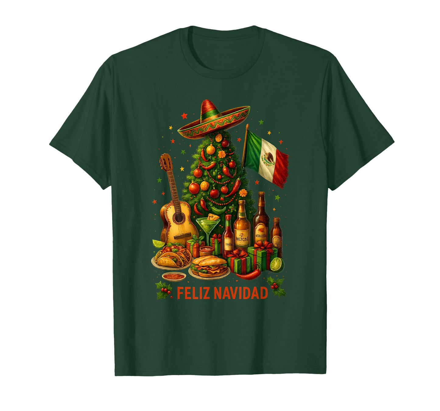 Mexico Christmas Bachelorette Feliz Navidad Mexican T-Shirt