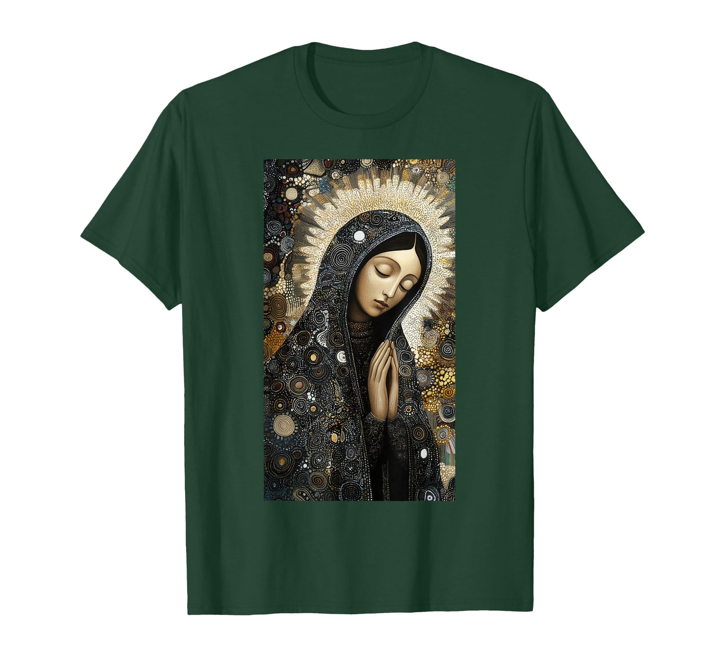 Catholicism Our Lady Guadalupe Intricate Floral T-Shirt
