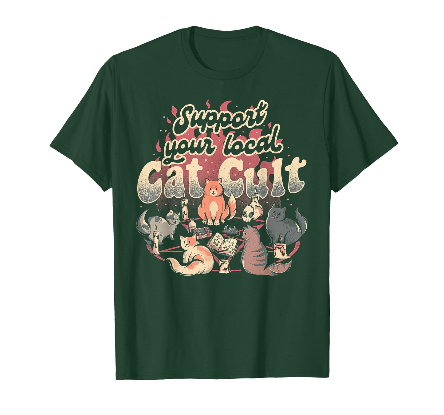 Support Your Local Cat Cult T-Shirt