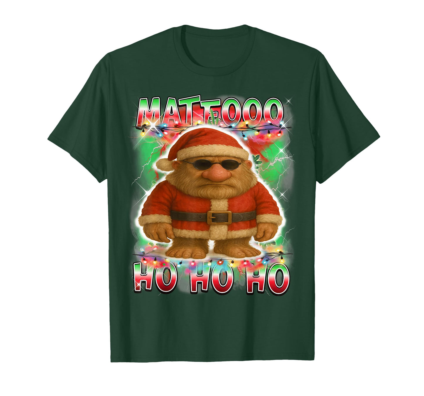 Mateo Sahur Santa Claus Italian Brainrot Christmas T-Shirt