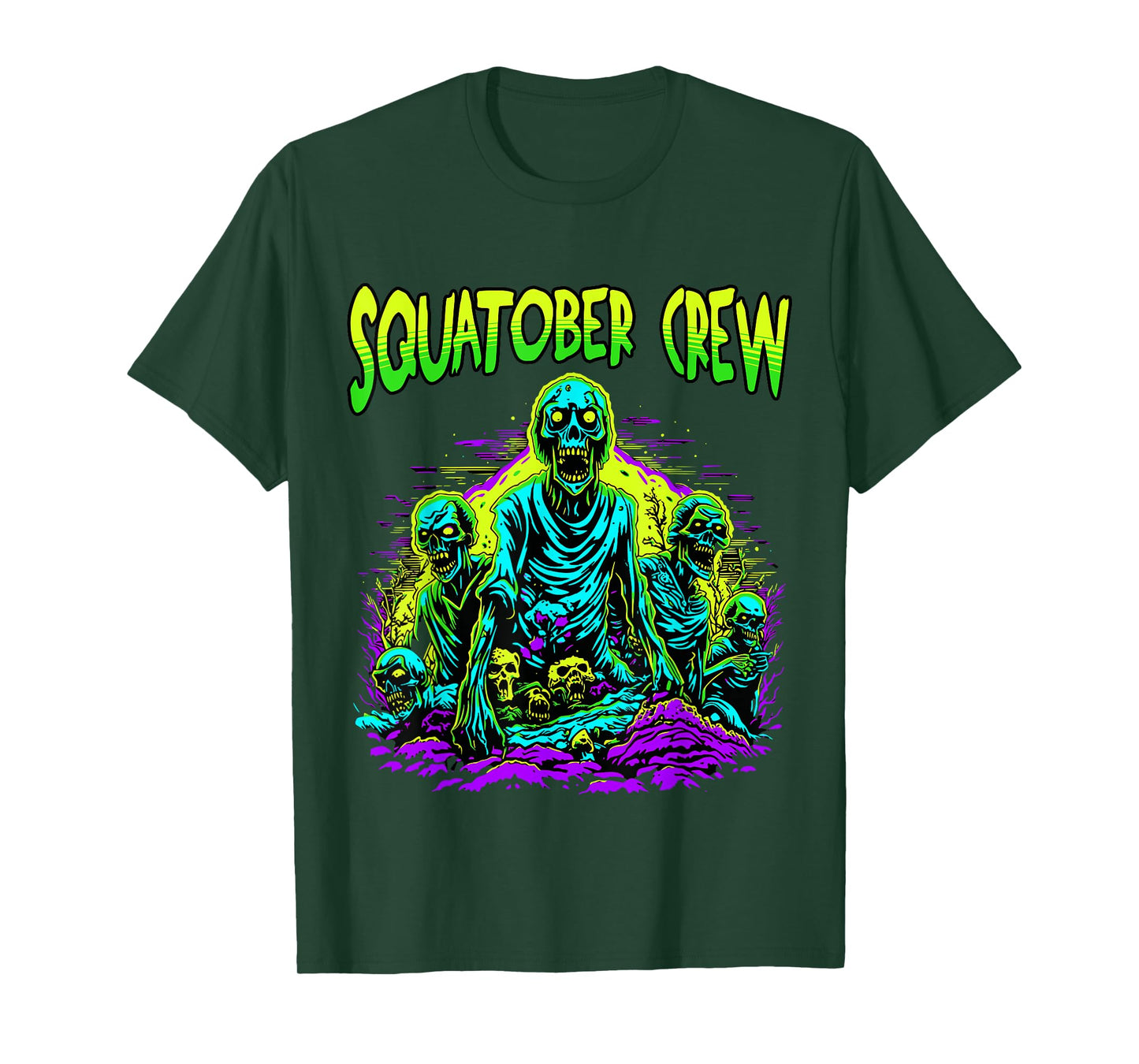 SQUATOBER CREW October Squat Challenge Zombies T-Shirt