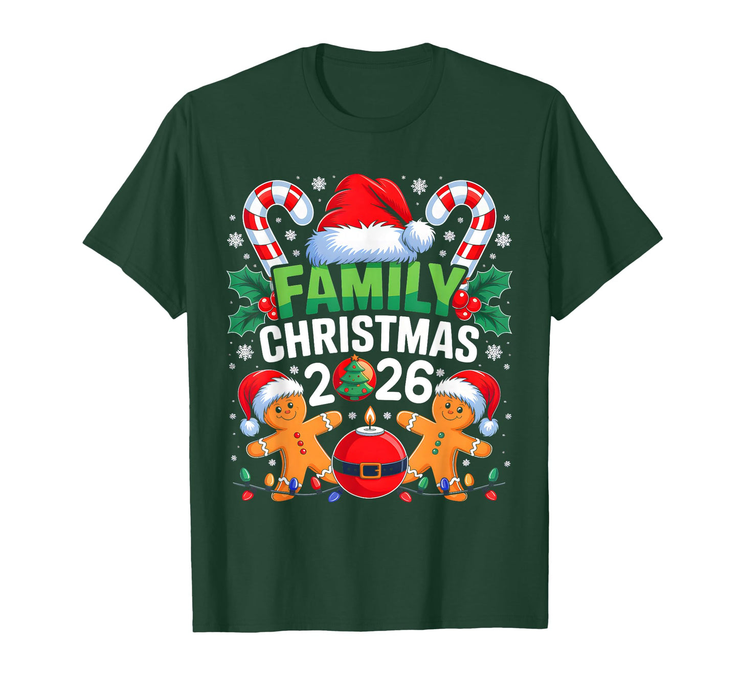 Christmas 2026 Family Matching Costume Team Santa Elf Squad T-Shirt