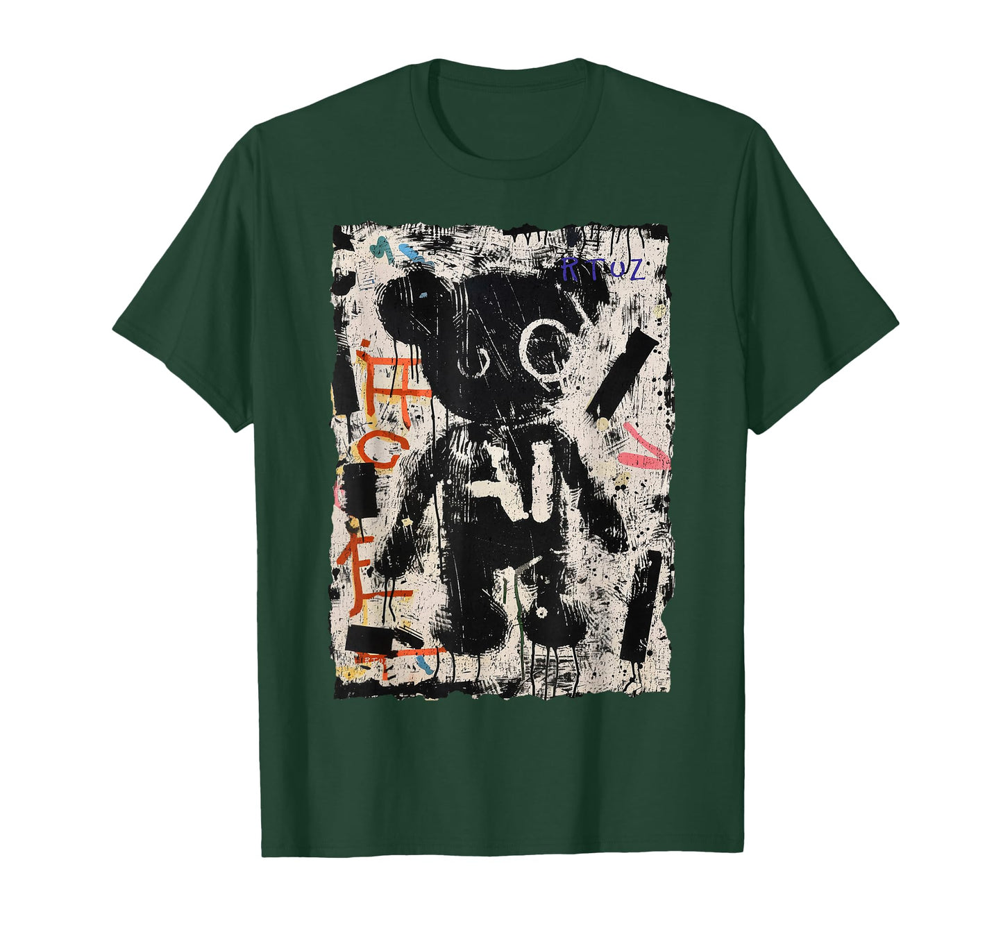 Graffiti Teddy Bear Edgy Vintage Retro Streetwear Teddy T-Shirt