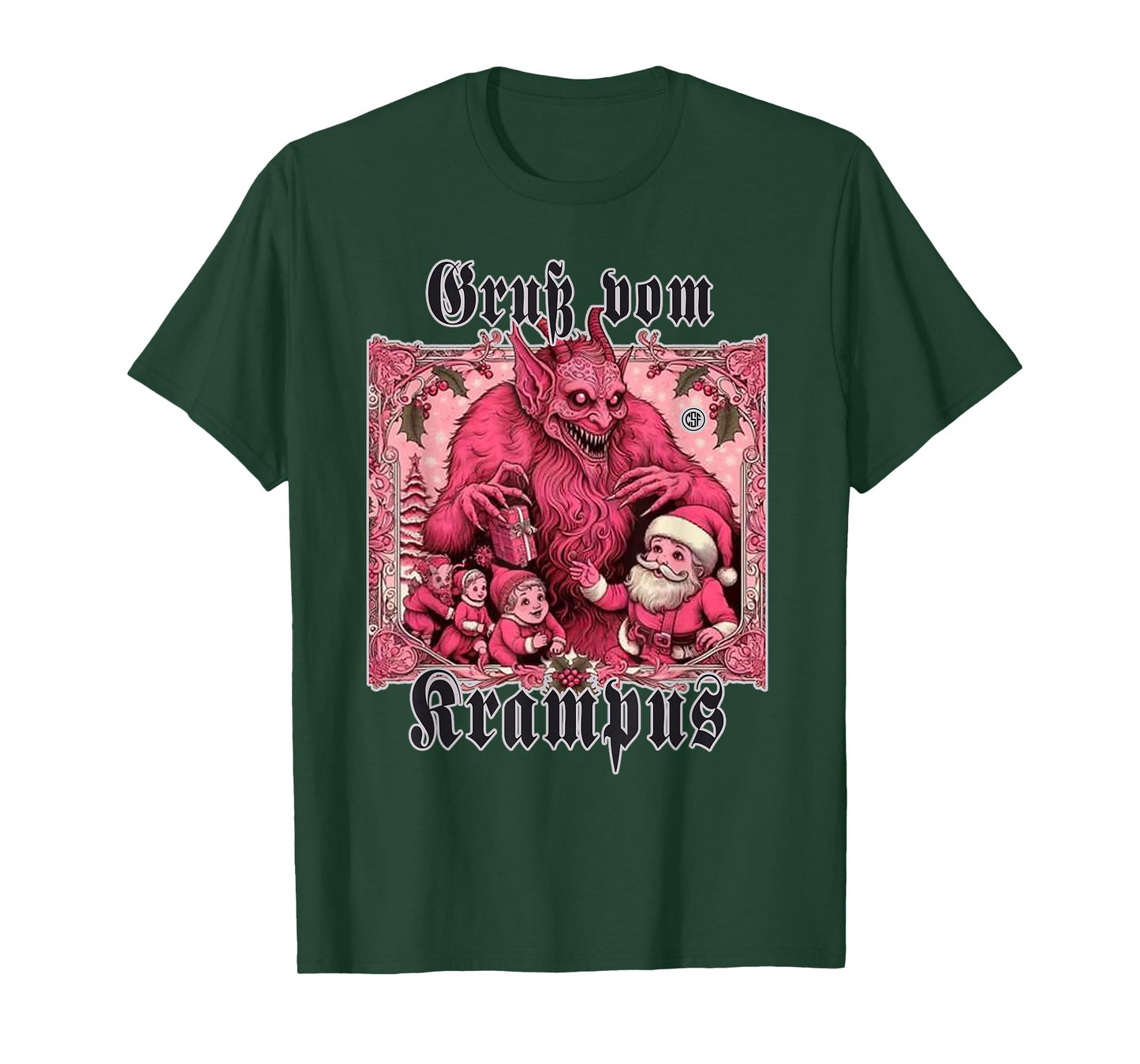 Greeting from Krampus Christmas Legend Figure T-Shirt