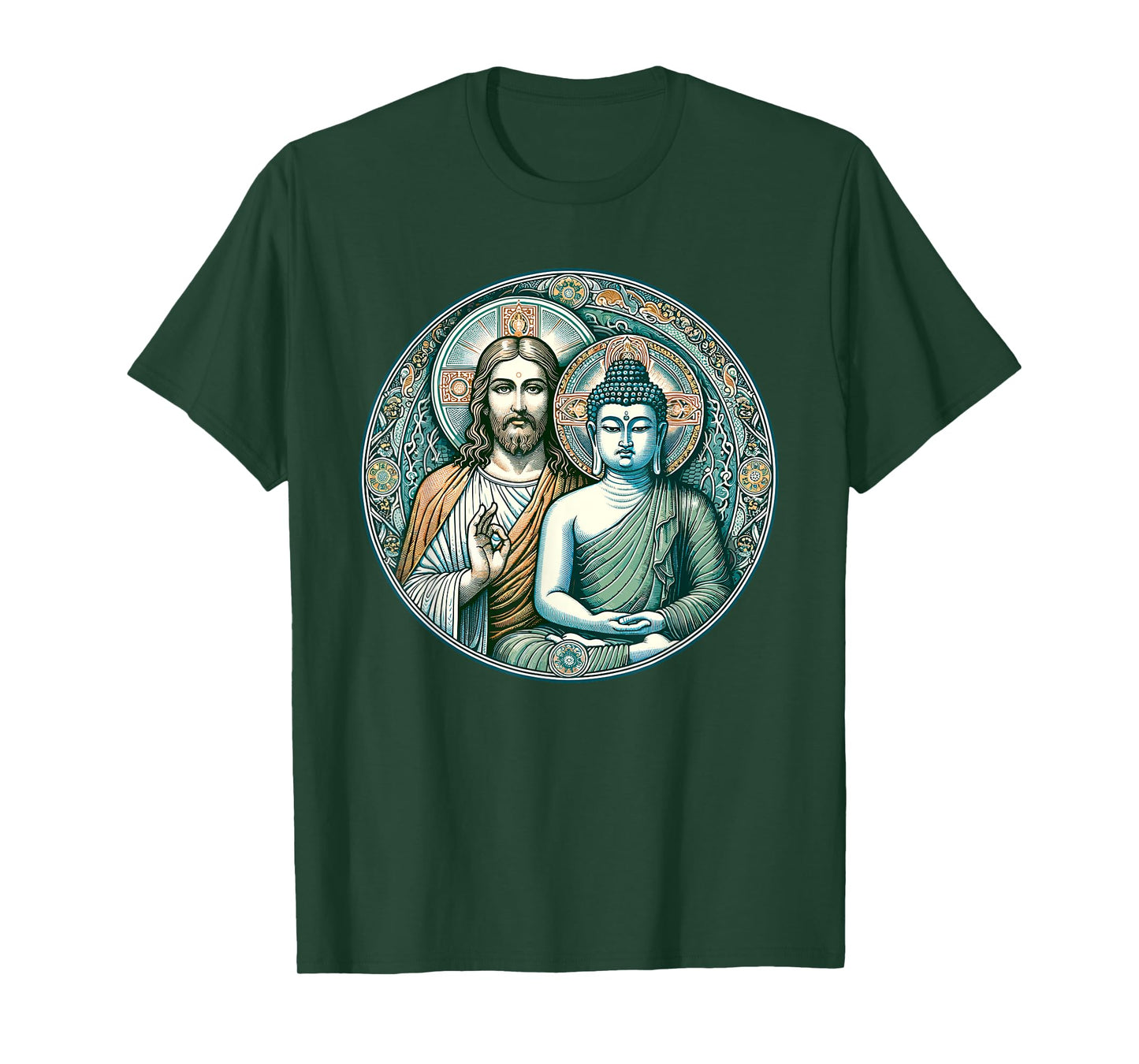 Buddha and Jesus Christ T-Shirt