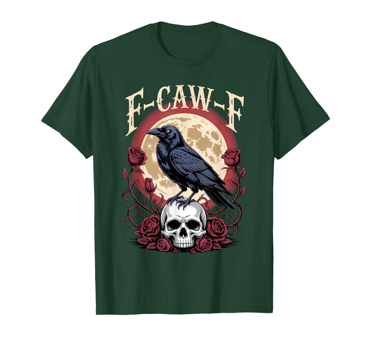 Funny F Caw F Raven Bird Saying F-Caw-F Crow T-Shirt