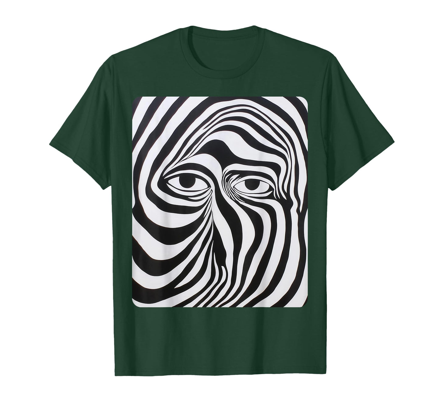 Eyes White and Black Fashion Designer T-Shirt