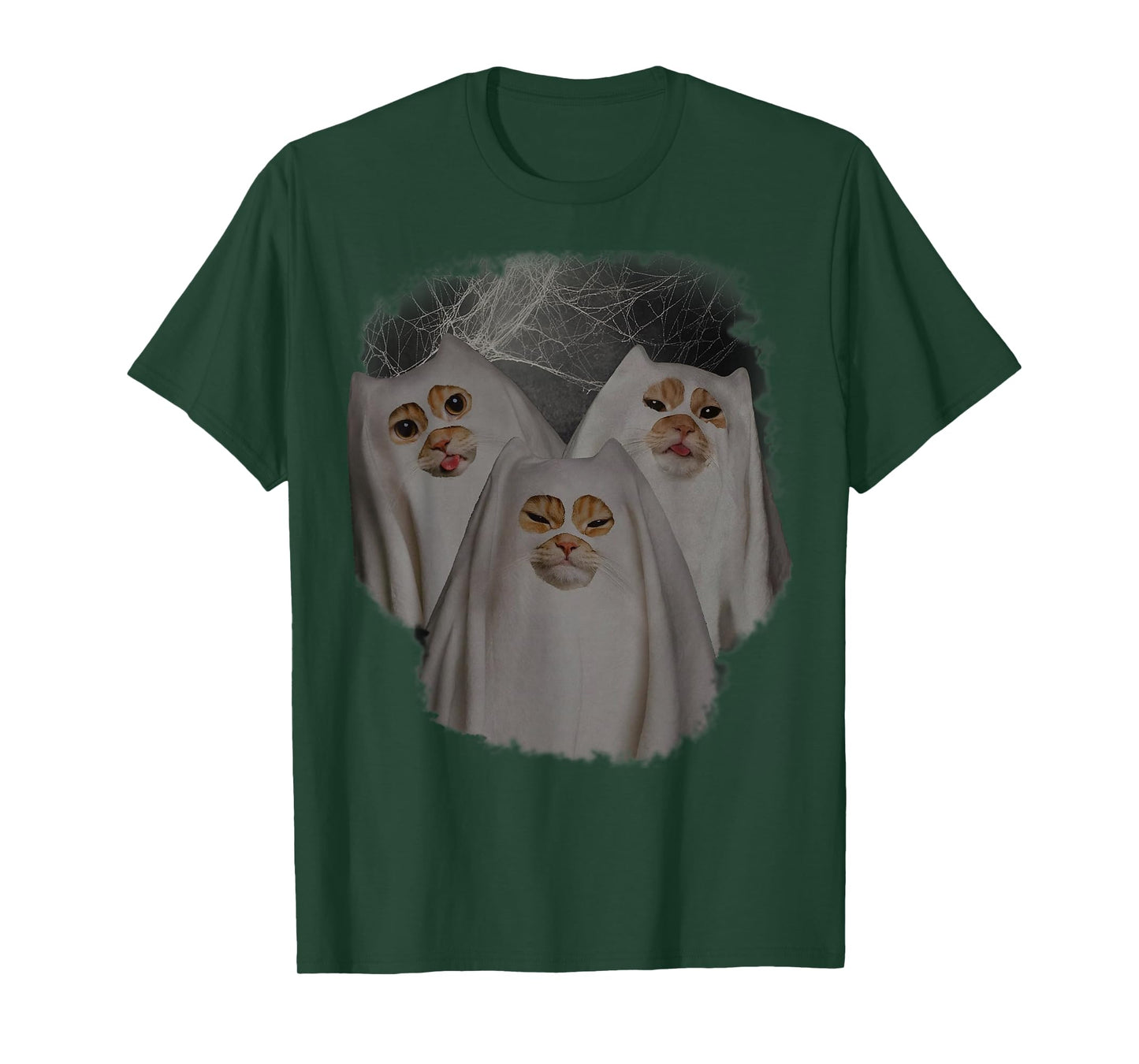 Ghost Cat Meme Funny Halloween Funny Wizard Cat Ghost T-Shirt