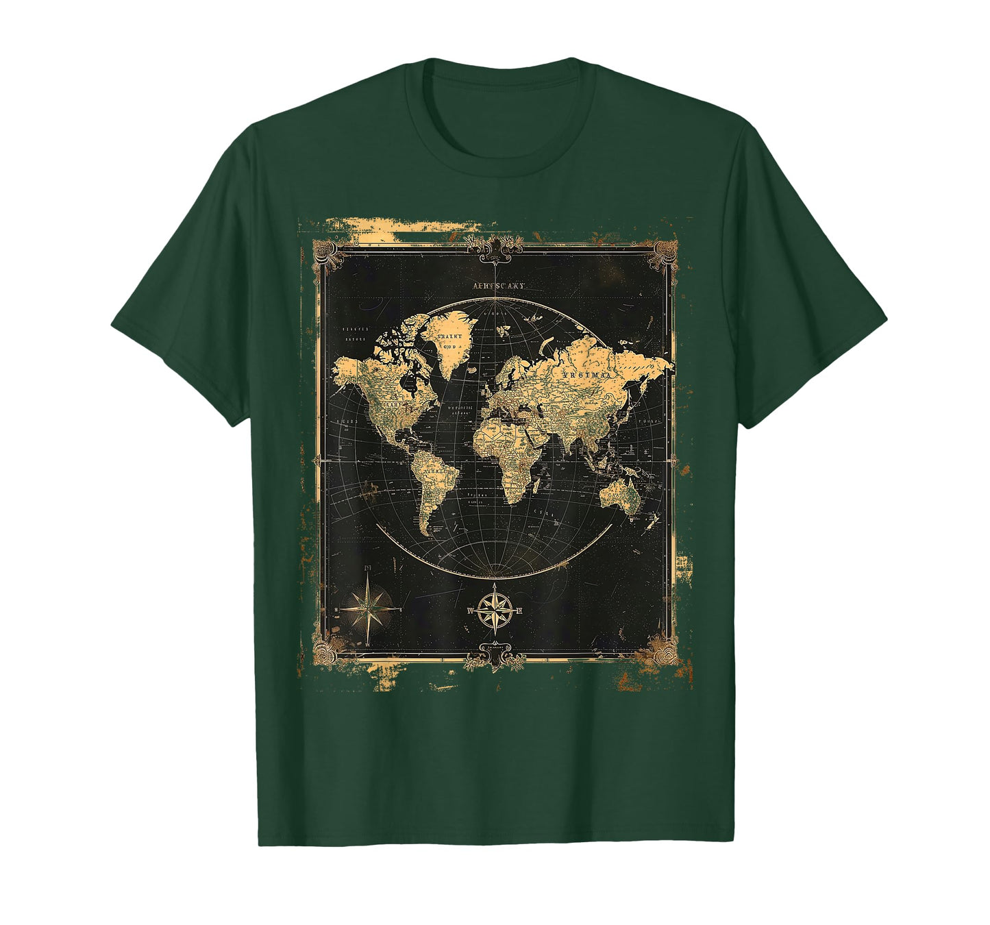 Vintage World Map Poster T-Shirt