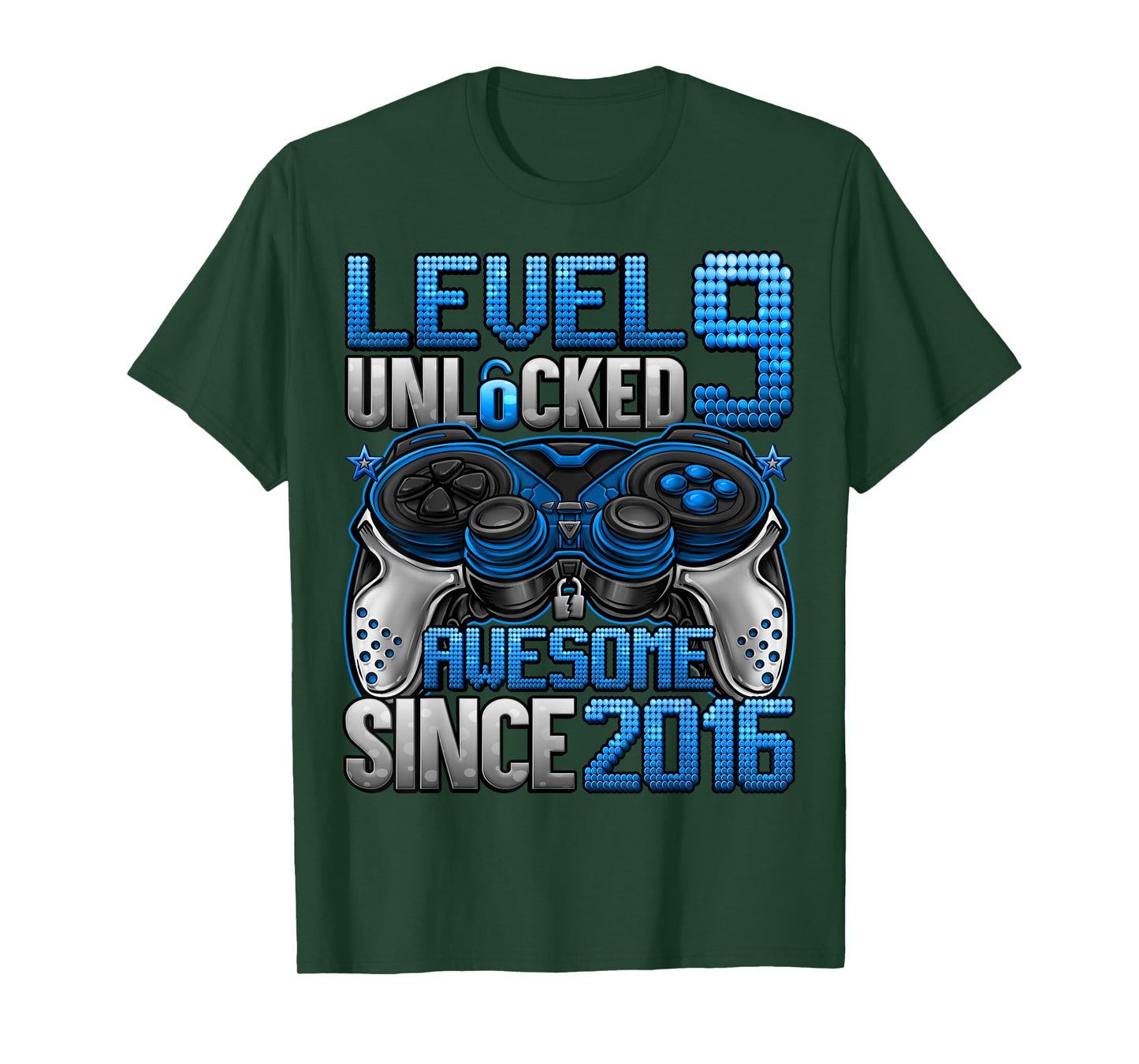 Level 9 Unlocked 9 Year Old Gifts For Boys 9th Birthday Boy T-Shirt