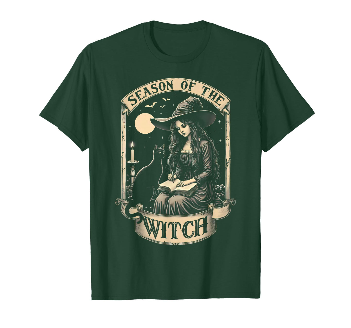 Halloween Mystical Vintage Season of The Witch Party Costume T-Shirt