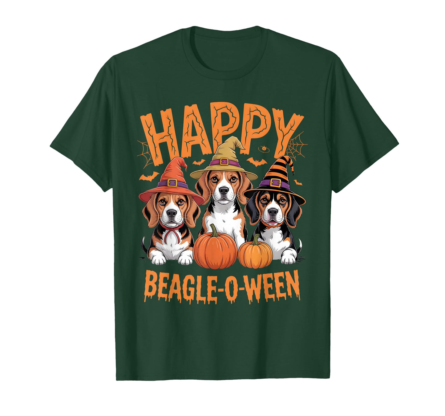 Happy Beagle-O-Ween Beagle Dogs Funny Halloween Outfit T-Shirt