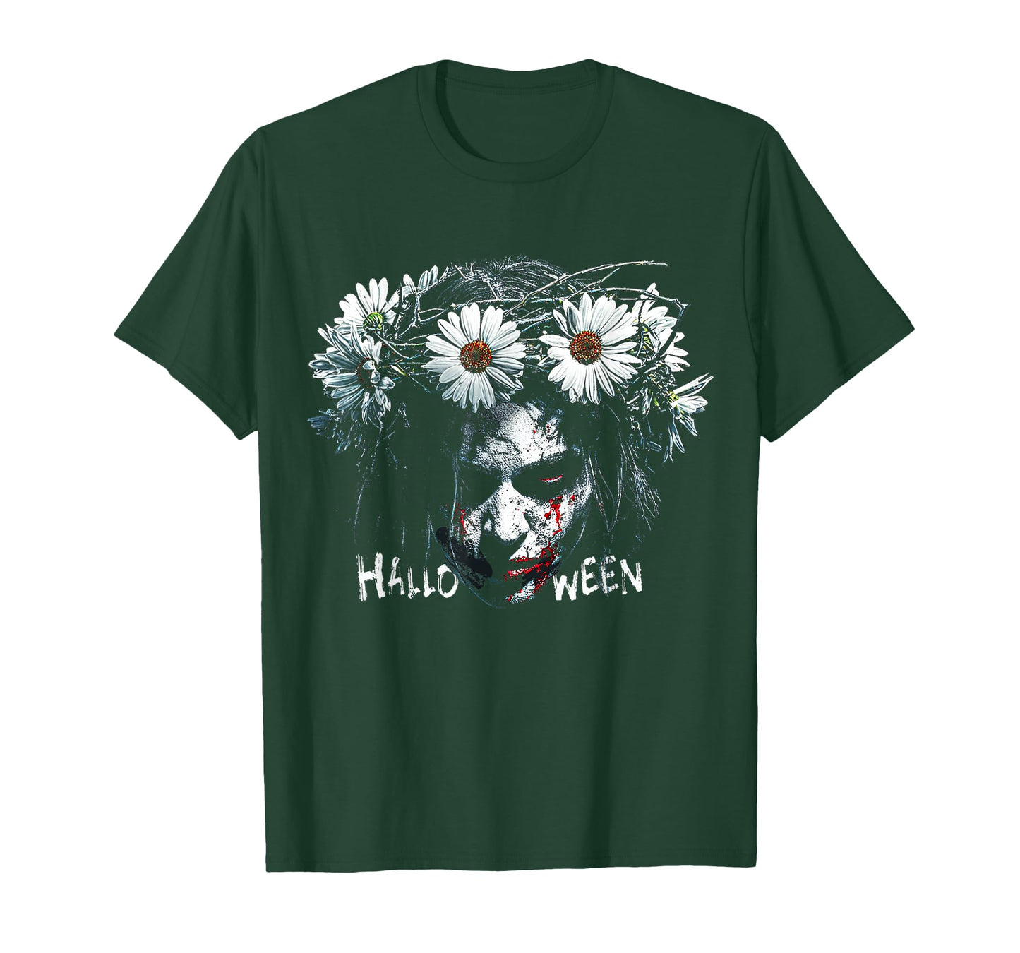 Halloween Witch Flowers Costume Fun T-Shirt