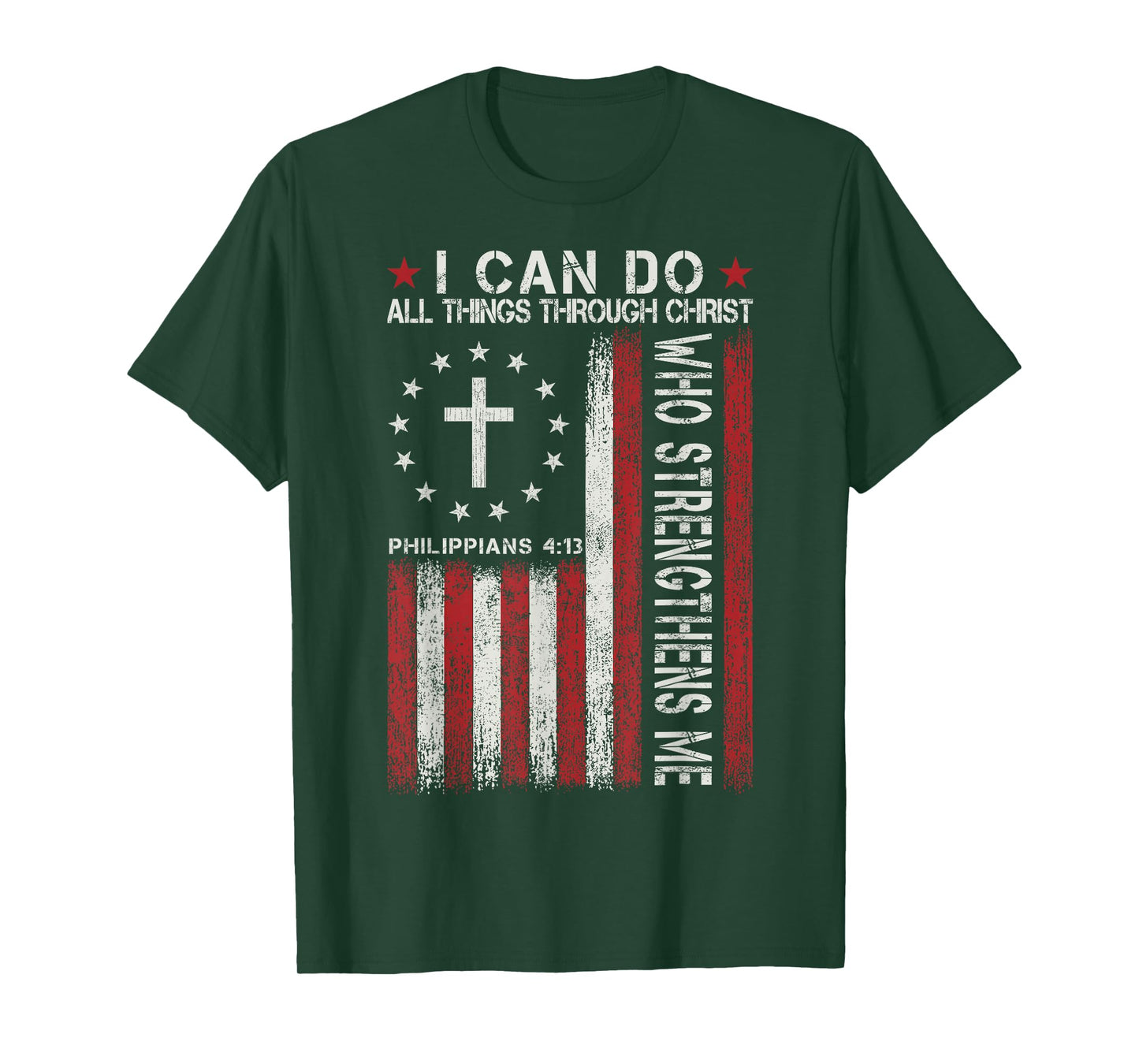 I Can Do All Things Through Christ Jesus Christian Religious T-Shirt