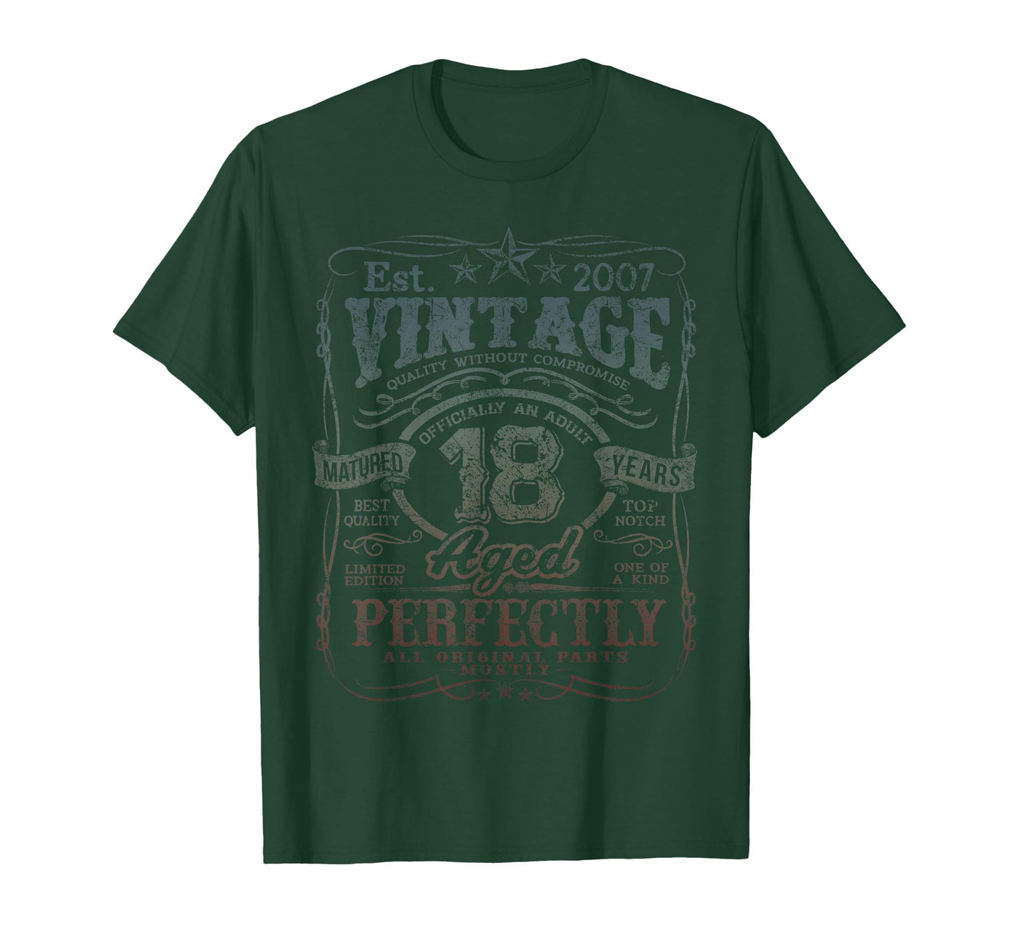 Vintage 2007 Limited Edition Shirt 18 year old 18th Birthday T-Shirt