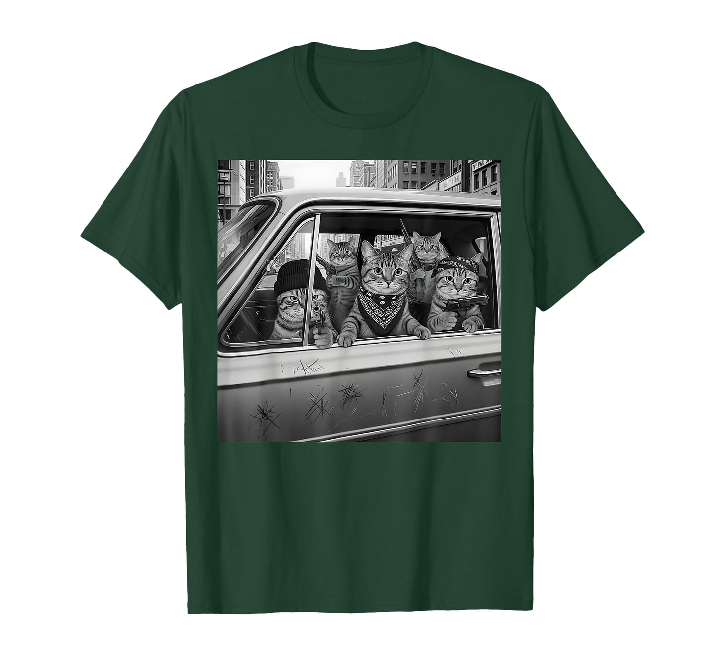 Funny Cat Gang Vintage Funny Cat Meme T-Shirt