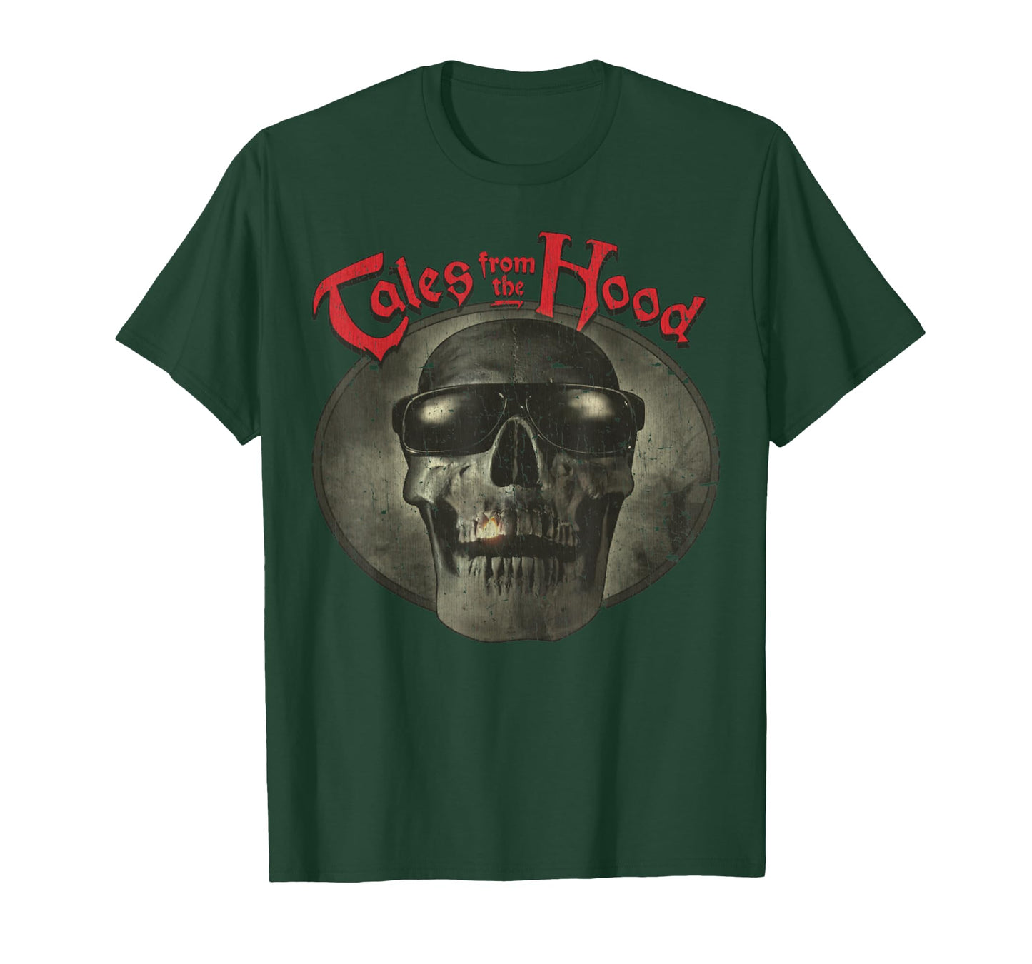 Vintage Tales Dark Skull From The Retro Hood Design T-Shirt