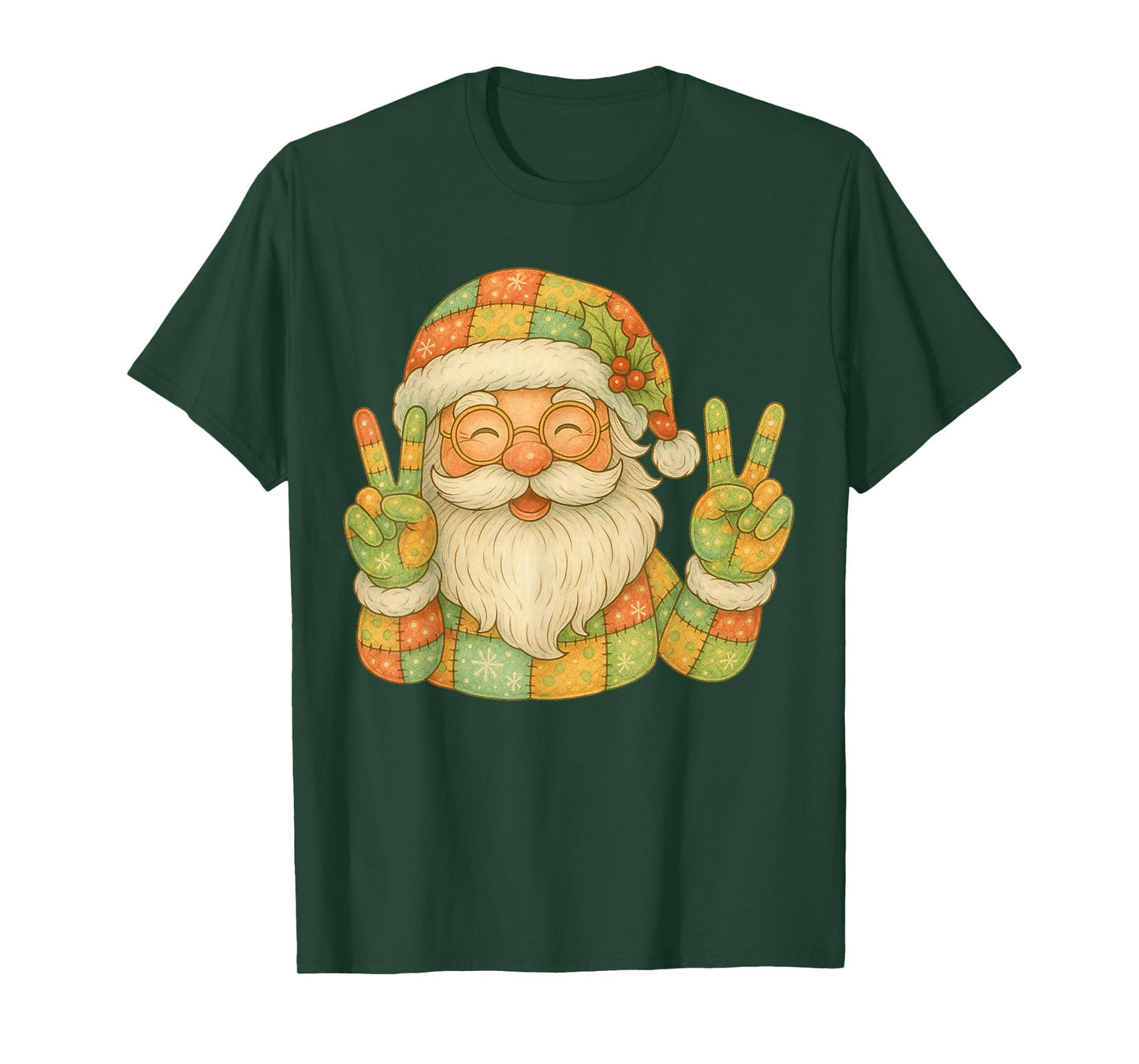 Preppy Santa Christmas Crew 2025 Funny Family Matching 2025 T-Shirt