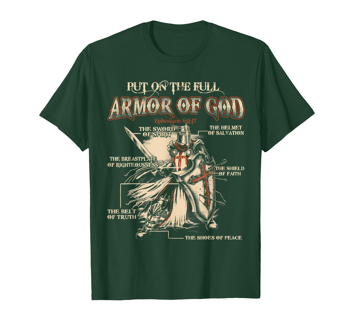 Put On The Full Armor Of God - Jesus T-Shirt