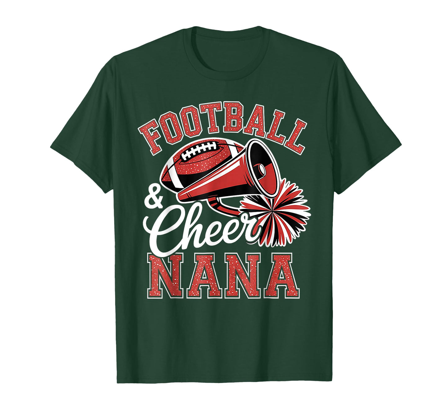 Football Cheer Nana for Women Men Vintage Cheerleader T-Shirt