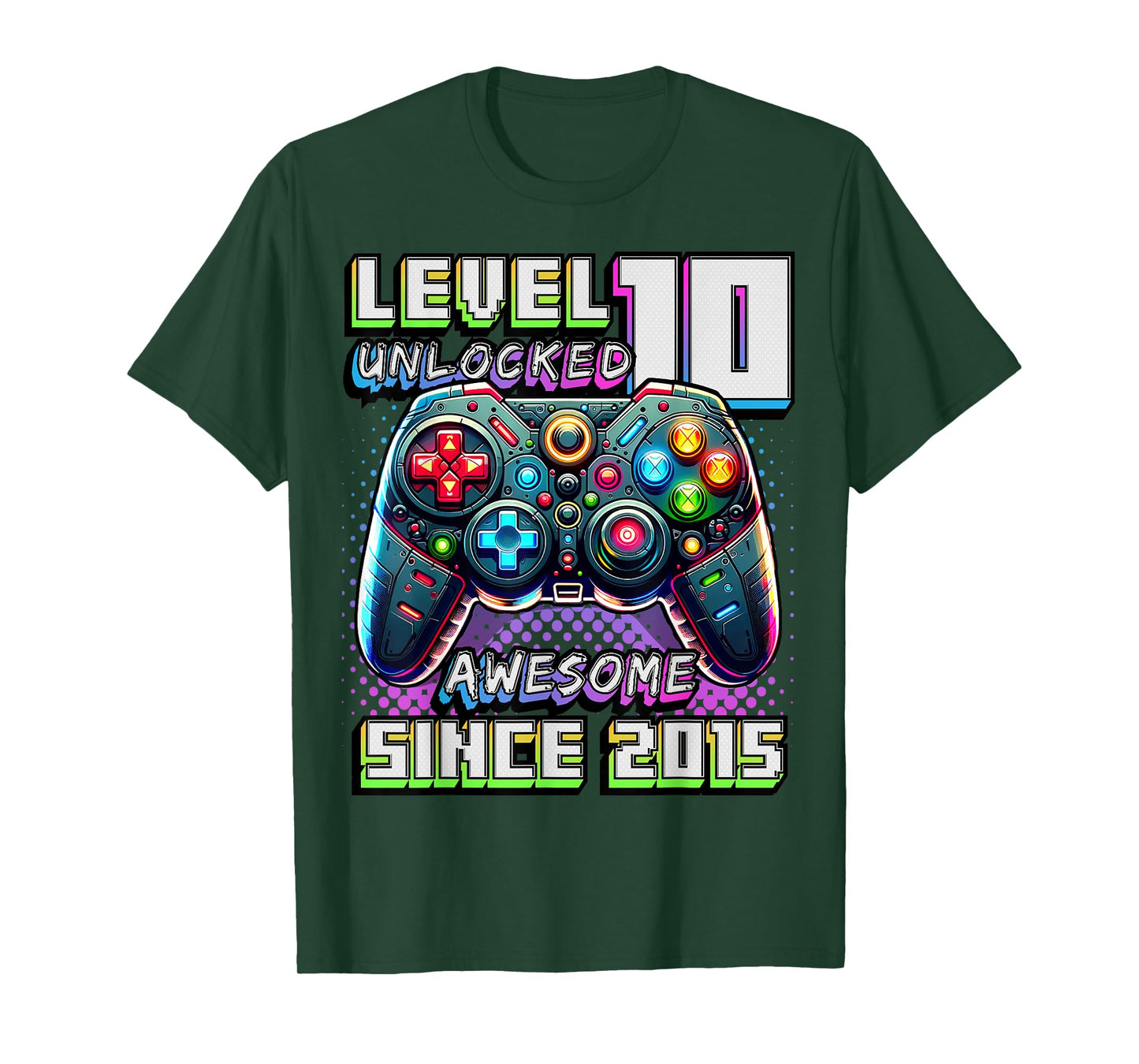 10th Birthday Boy Level 10 Gamer 10 Year Video Game Party T-Shirt