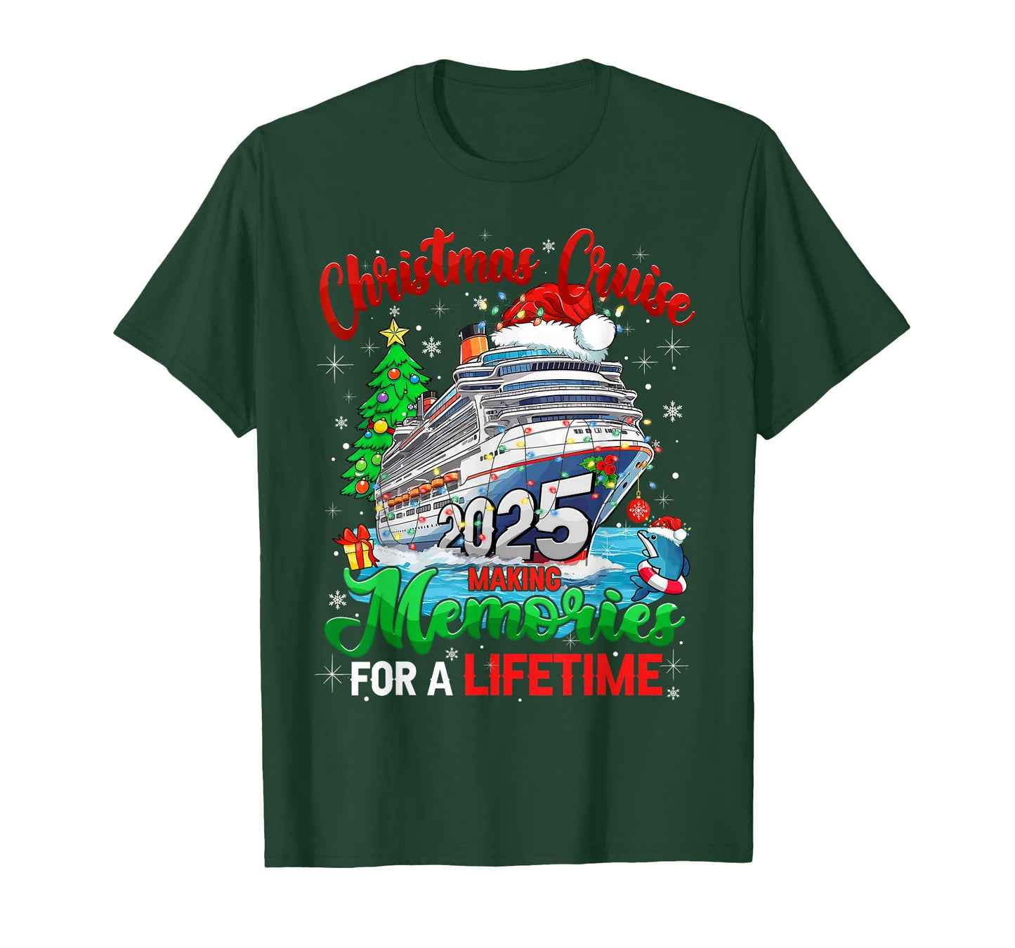 Christmas Cruise 2025 Making Memories for A Lifetime Holiday T-Shirt