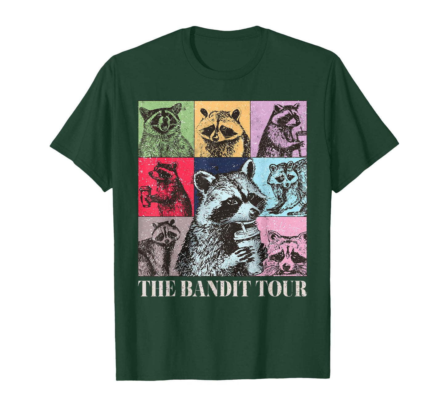 Raccoon The Bandit Tour Funny Raccoon Summer 2024 T-Shirt