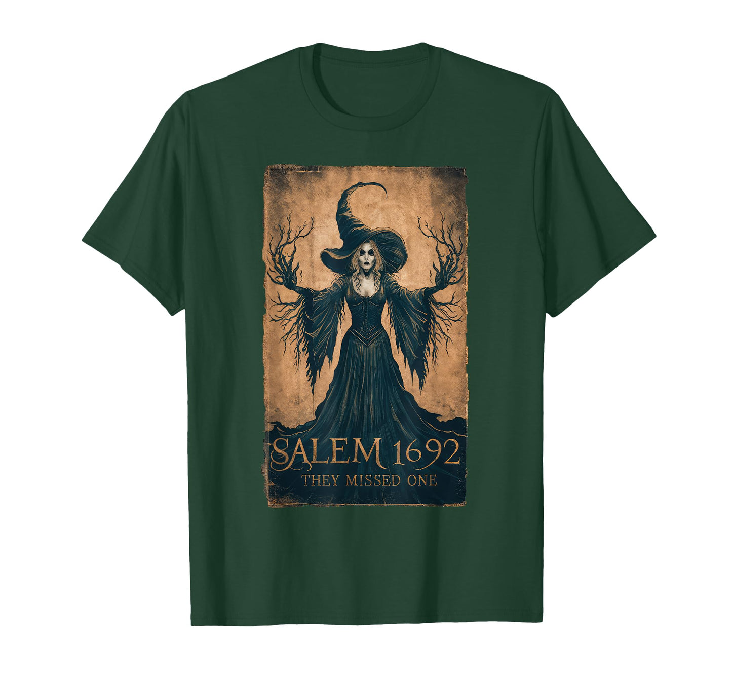 Salem 1692 They Missed One Halloween Feminist Witch Trials T-Shirt