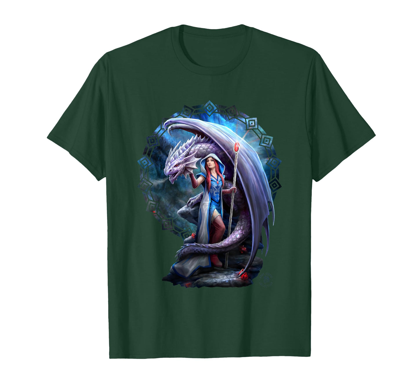 Dragon Mage Fantasy Anne Stokes Collection T-Shirt