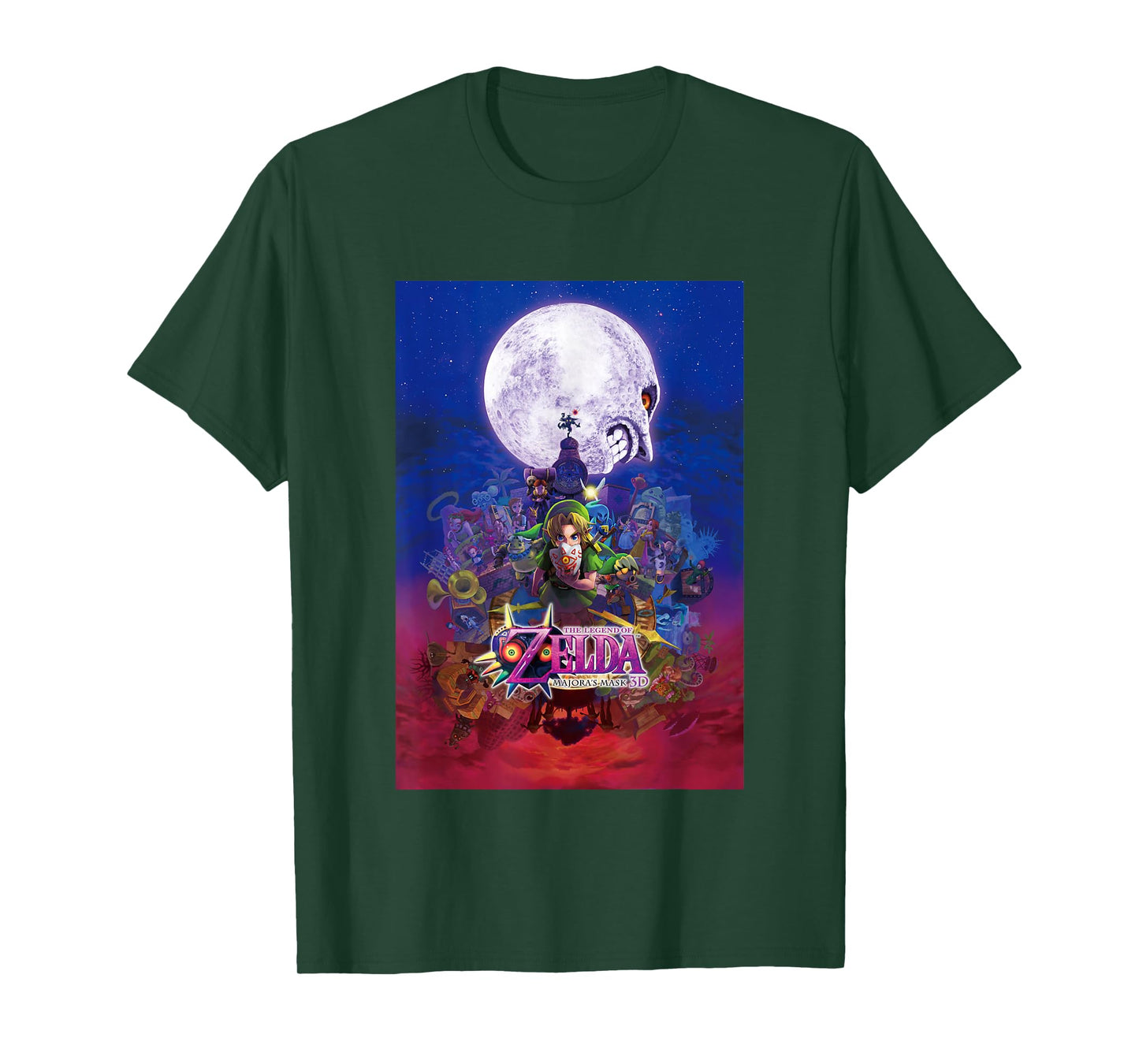 The Legend of Zelda Majora's Mask Gradient Distressed Poster T-Shirt