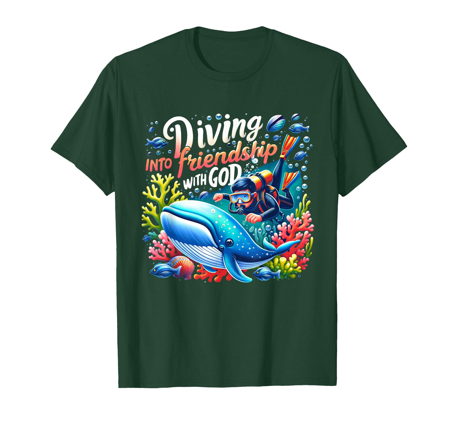 Vacation Bible School Diving Into Friendship God VBS 2024 T-Shirt