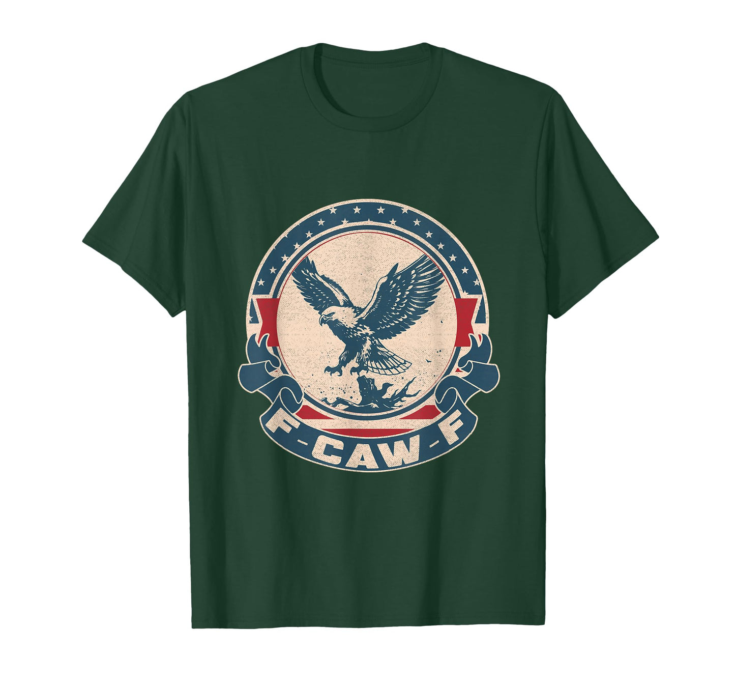 F-CAW-F Vintage Bald Eagle America T-Shirt