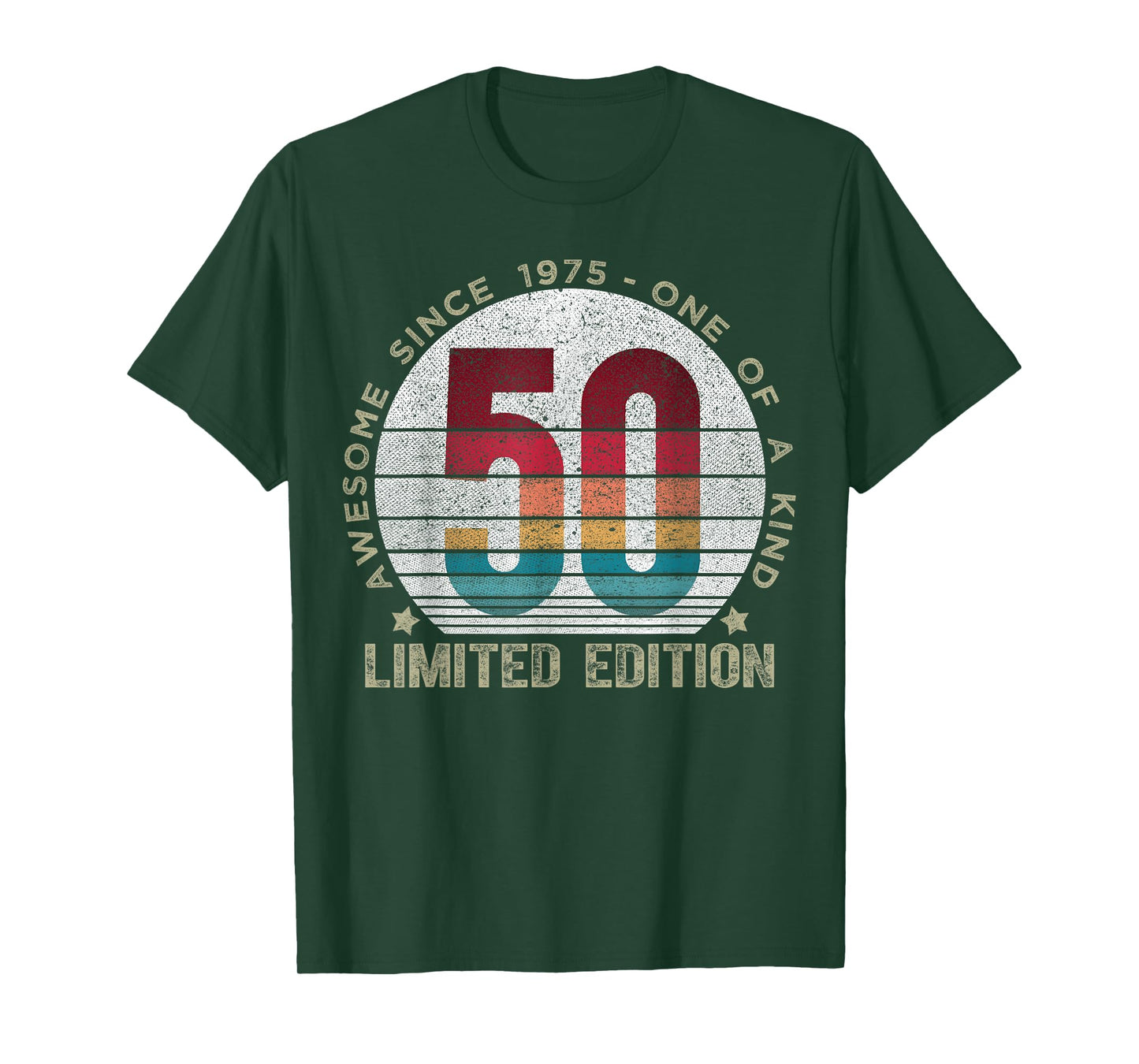 50 Year Old Gifts Vintage 1975 Limited Edition 50th Birthday T-Shirt