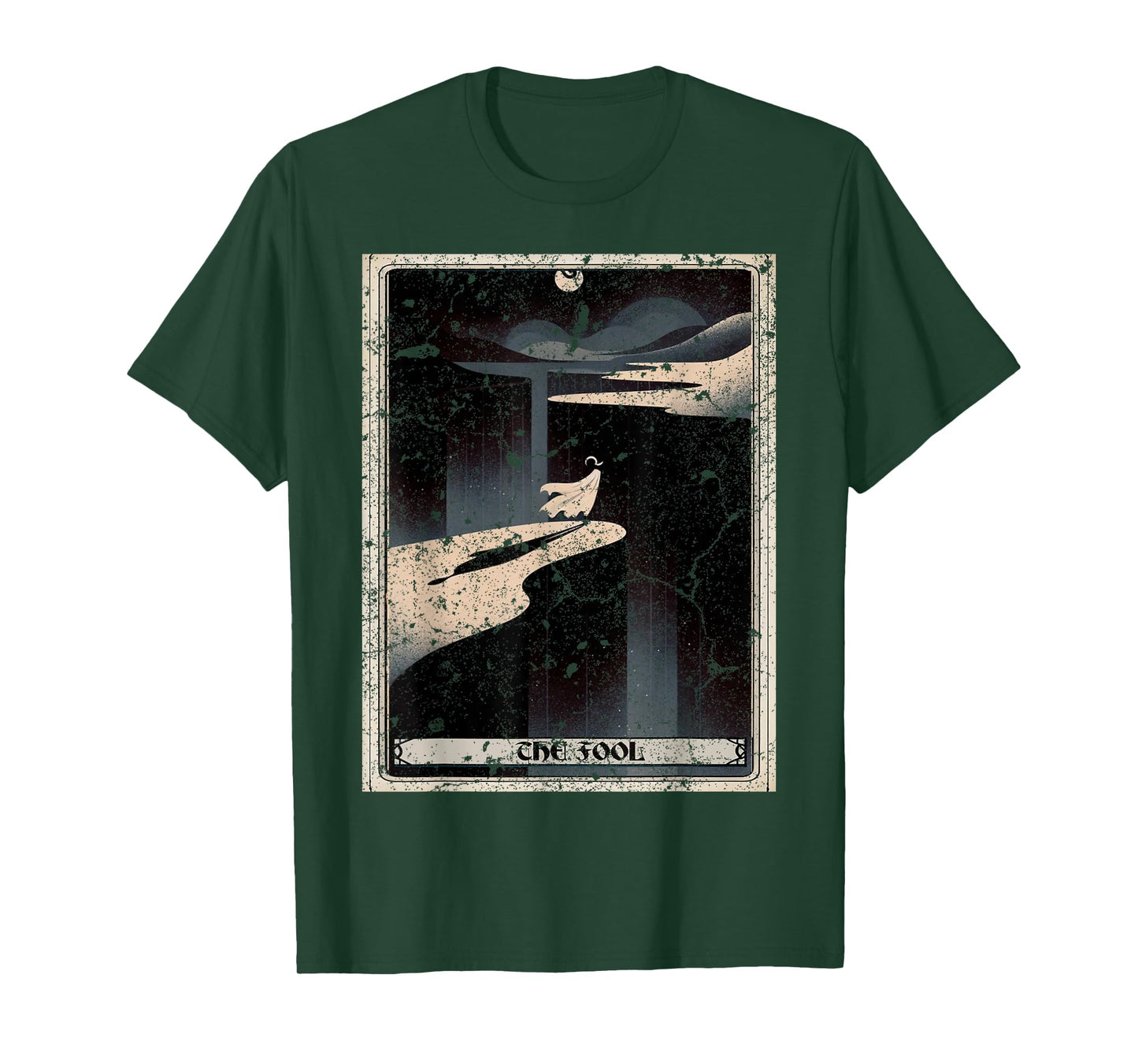 The Fool Tarot Card Black T-Shirt