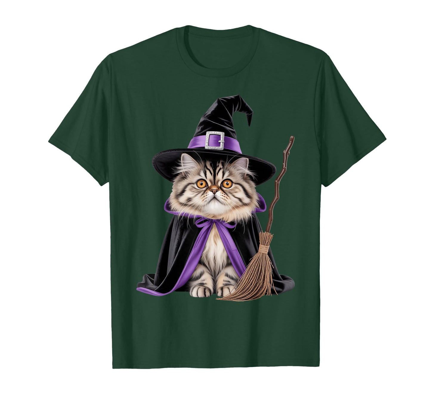Cat Witch Halloween T-Shirt