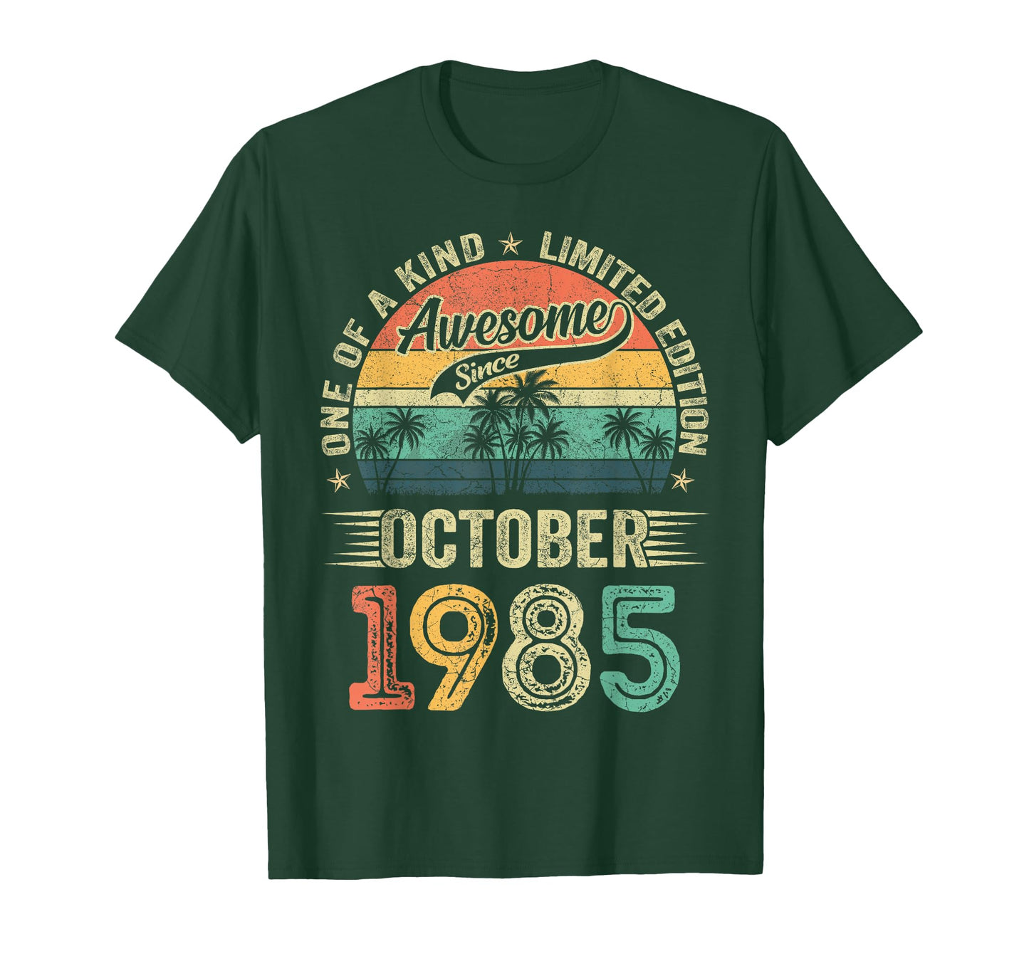 Awesome Since October 1985 Vintage 40th Birthday Gifts Men T-Shirt