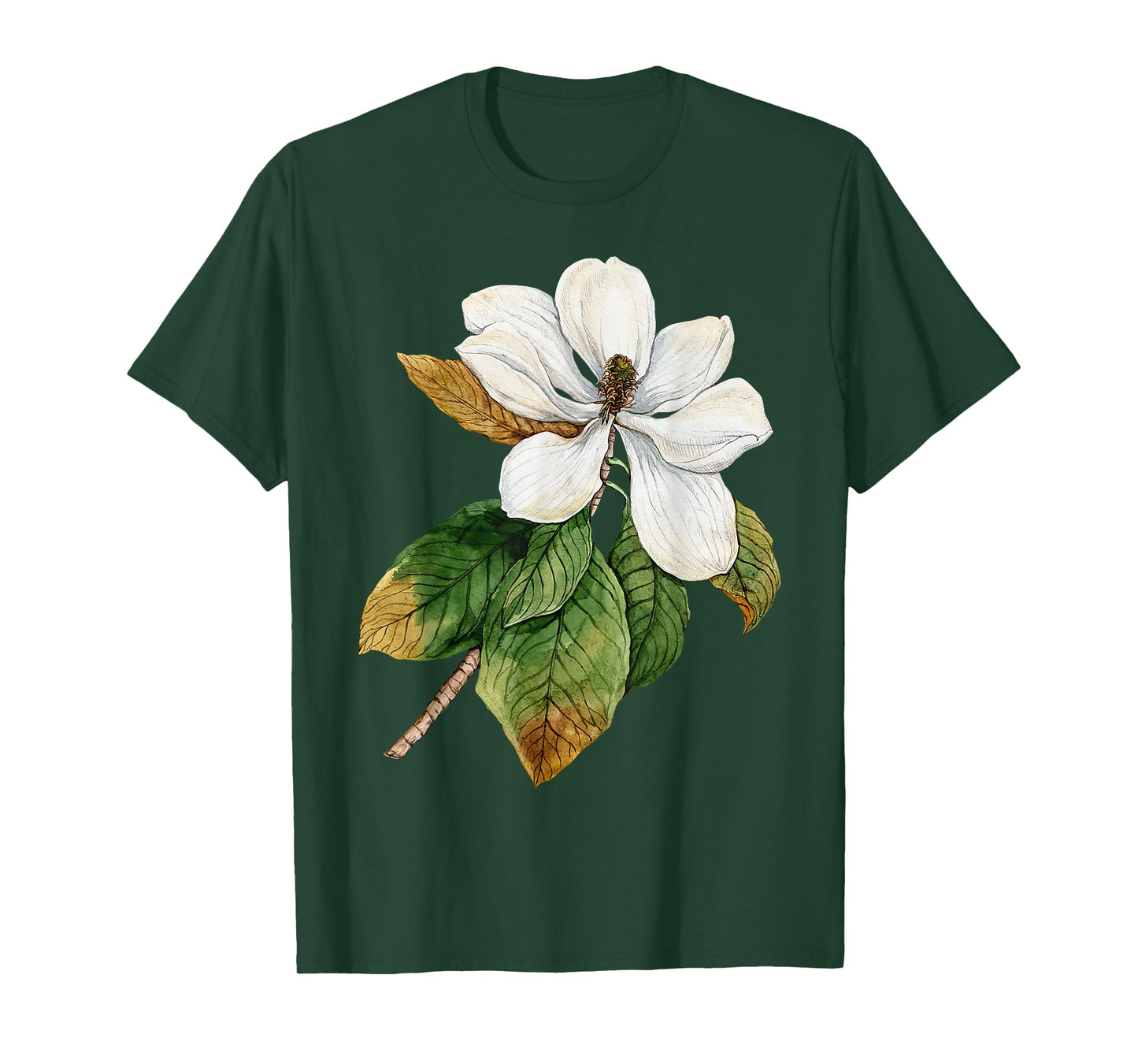Boho Flower Magnolia Graphic Botanical Gardener Nature Lover T-Shirt