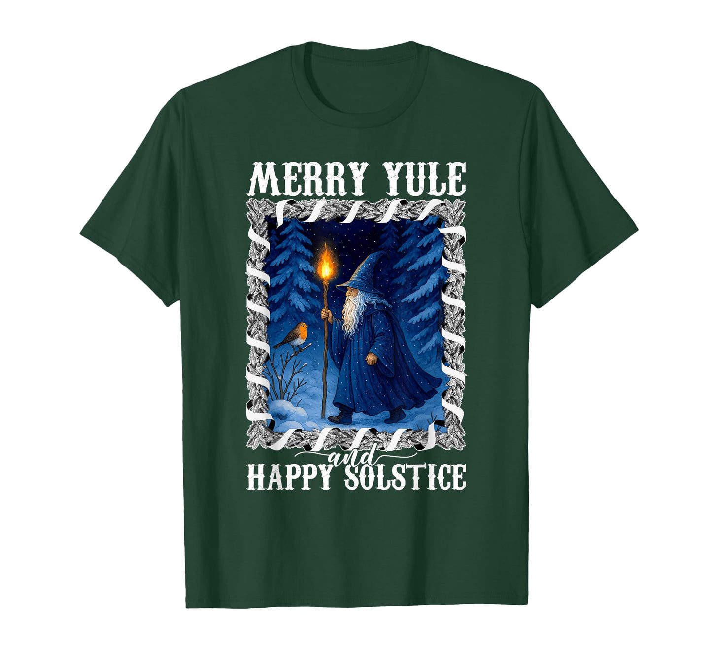 Mery Yule and Happy Solstice Winter Solstice Christmas Women T-Shirt