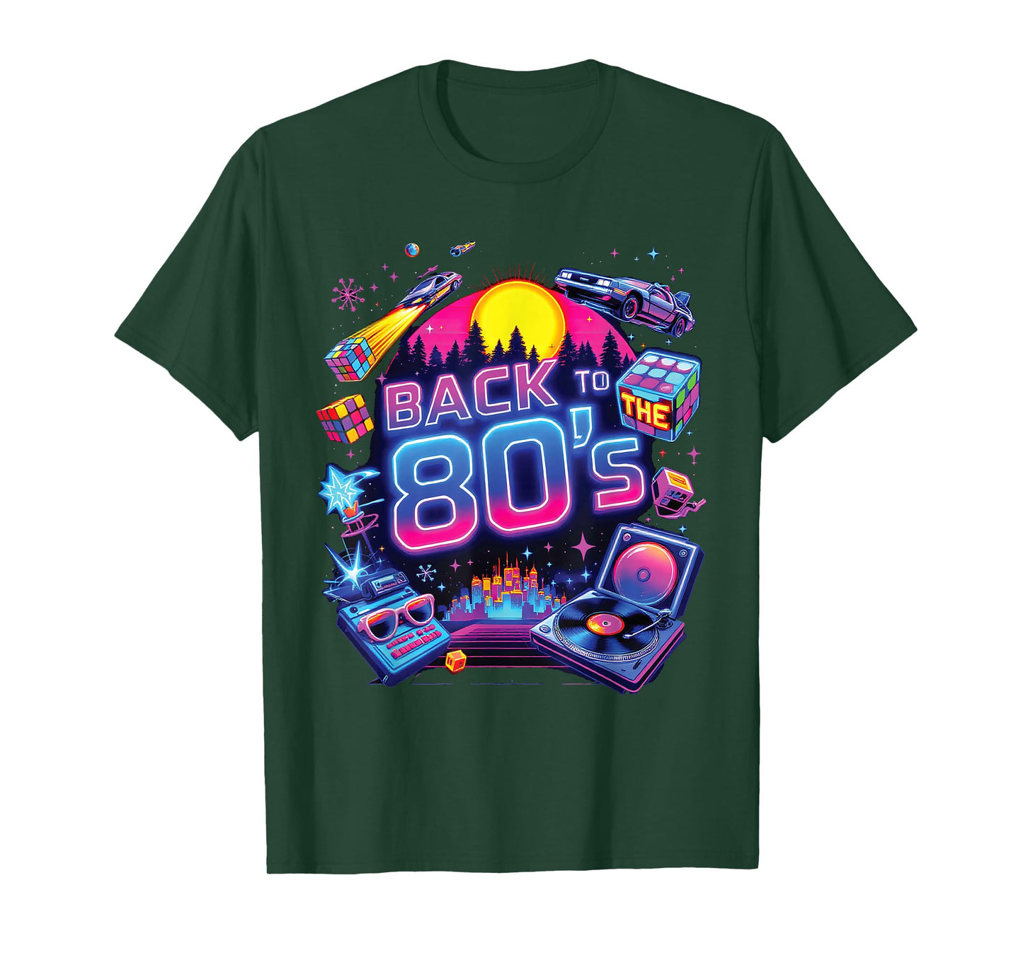 Back To The 80's Retro Vibrant Throwback Celebration T-Shirt