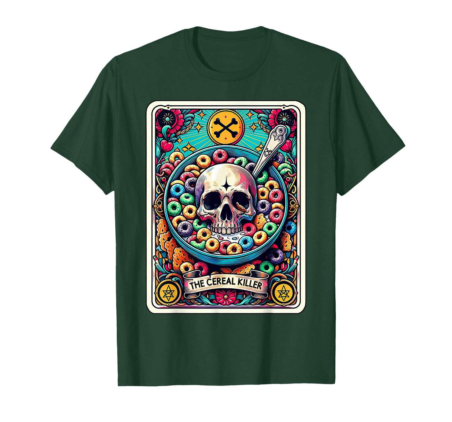 The Cereal Killer Funny Tarot Card T-Shirt
