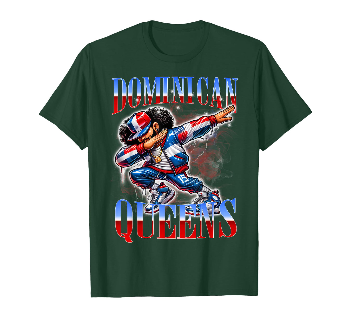Dominican Queens Dab Urban Streetwear Pride Design T-Shirt