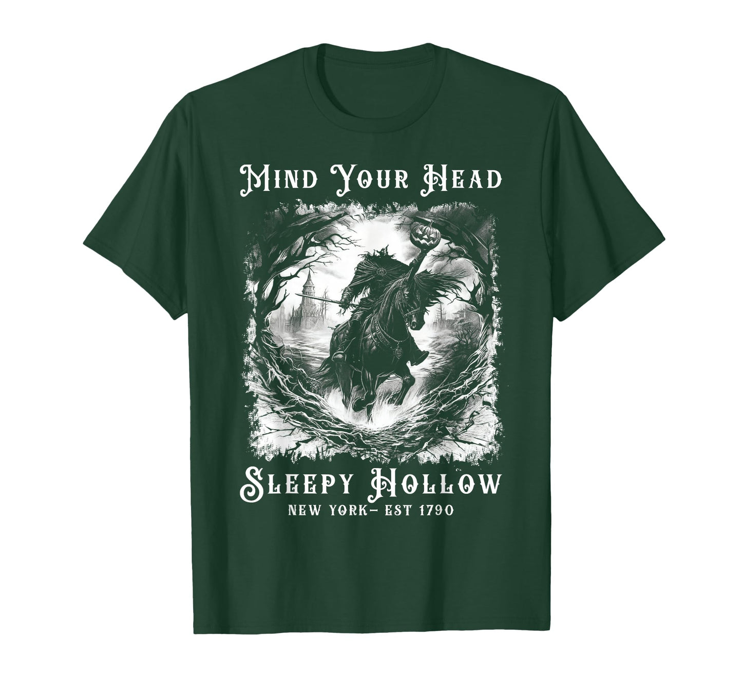 Vintage Mind Your Head Sleepy Hollow Headless Horseman T-Shirt