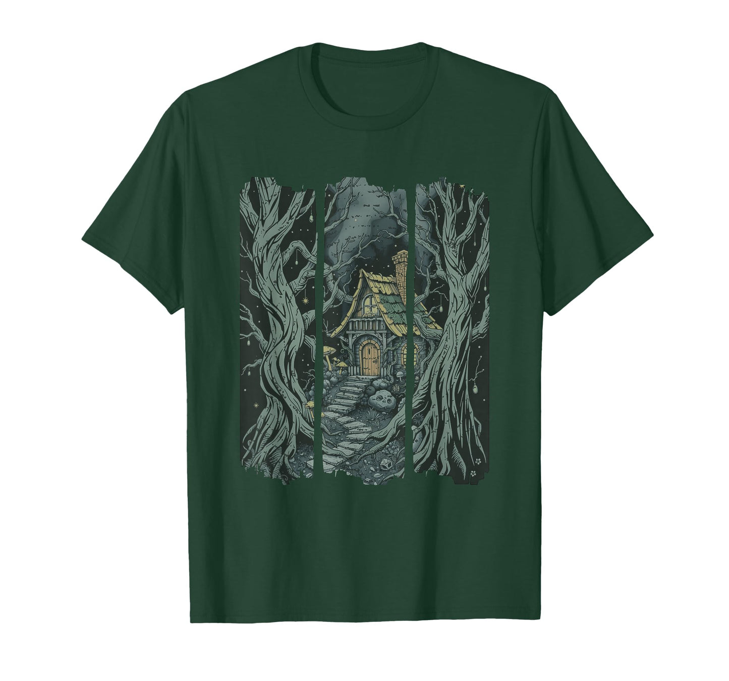 Goblincore Halloween Witch Art Spooky Autumn Vibes T-Shirt