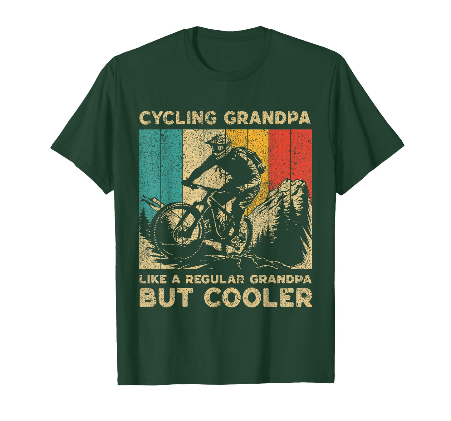 Cycling Grandpa Bicycle Riding Cyclist Mens T-Shirt