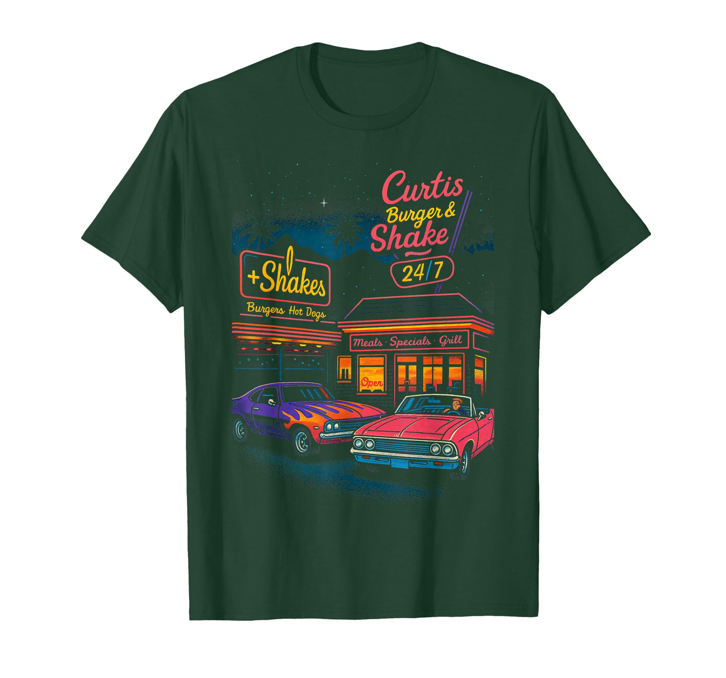 Vintage Classic Cars Muscle Car Retro 80s 90s Style Graphic T-Shirt