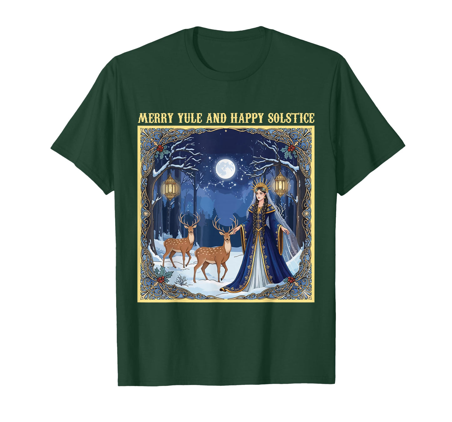 Merry Yule and Happy Solstice Yuletide Season Christmas T-Shirt
