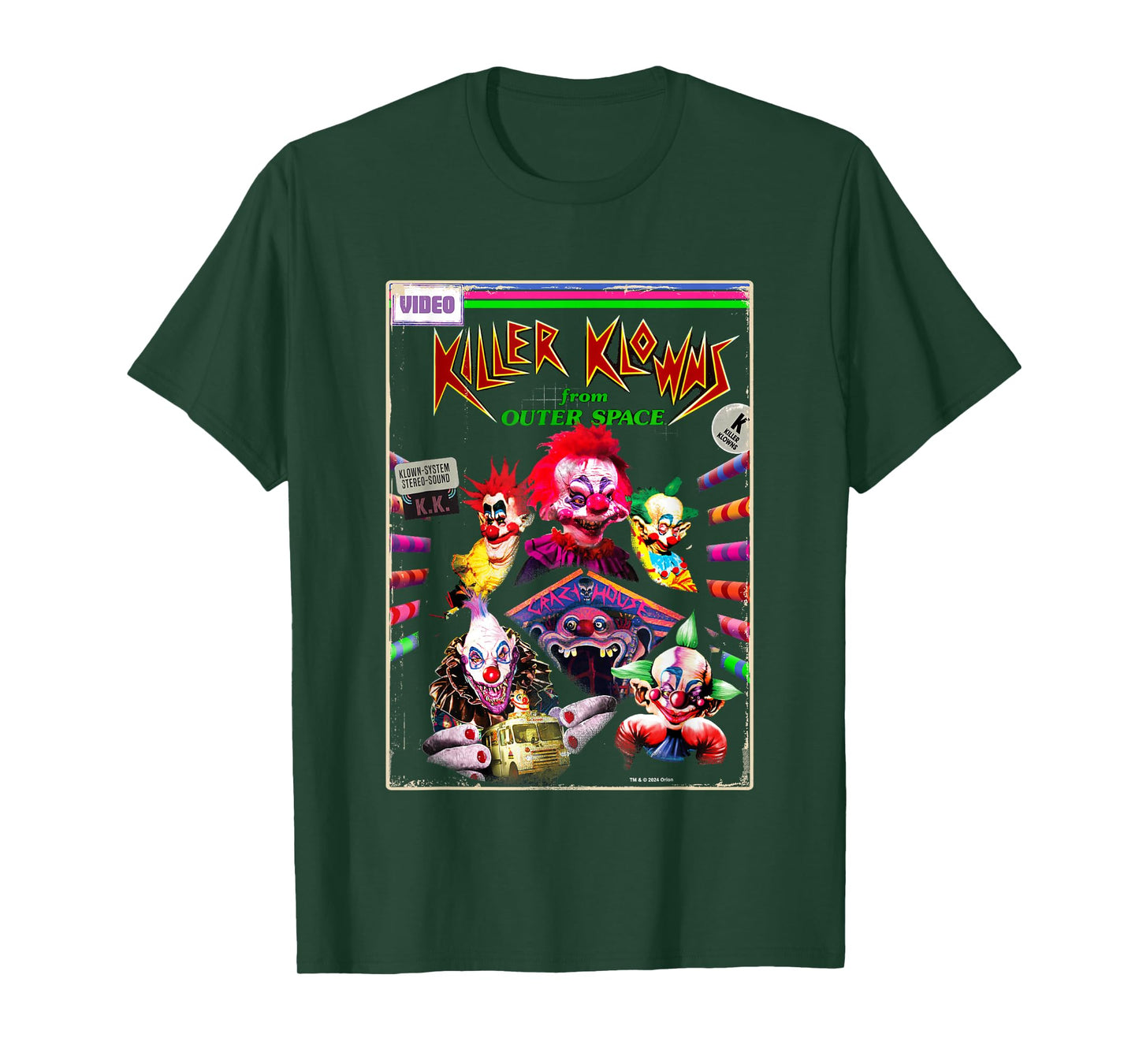Killer Klowns from Outer Space Klown System Retro Poster T-Shirt