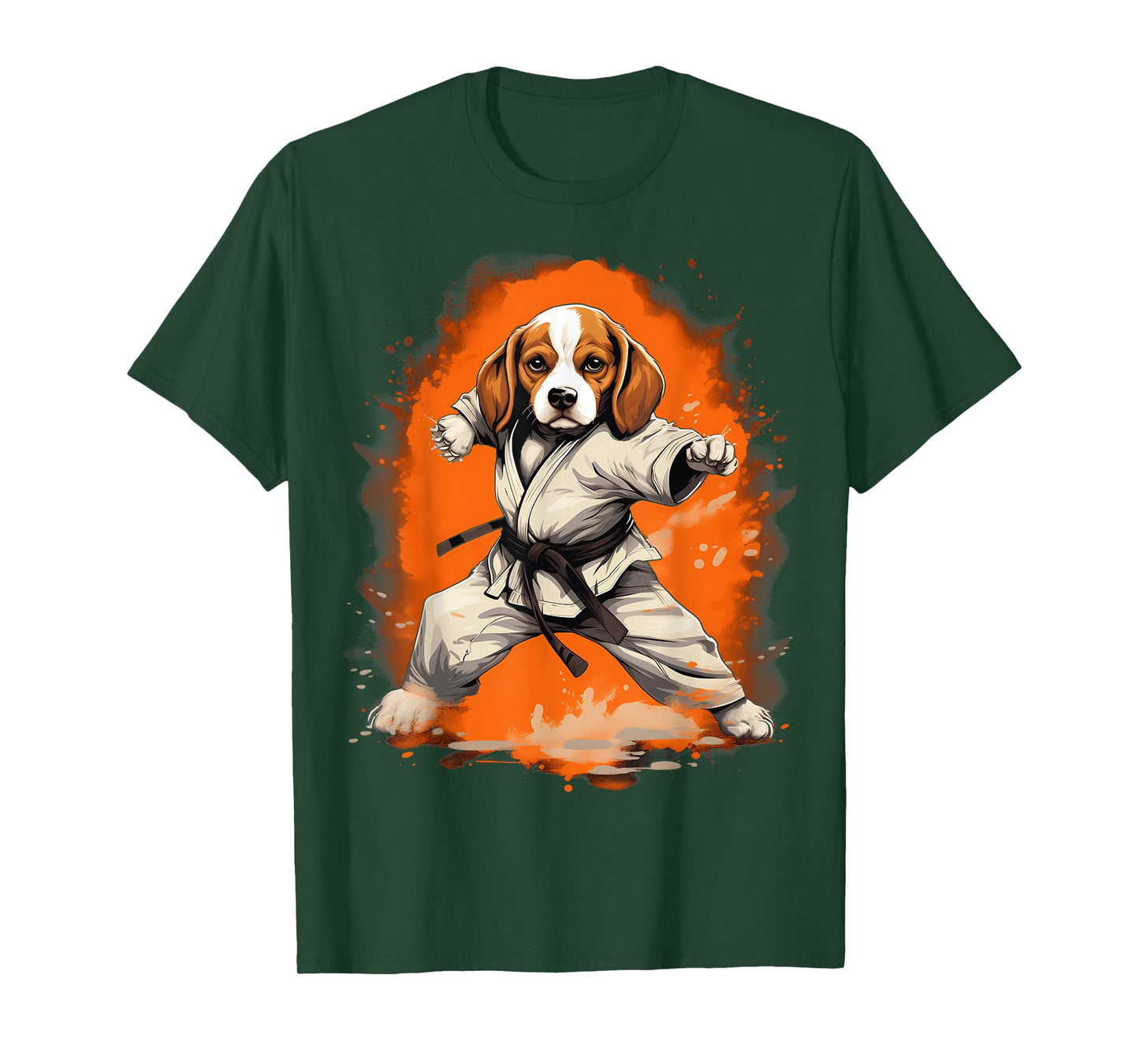 MMA Beagle Dog Karate Men Women Kids T-Shirt